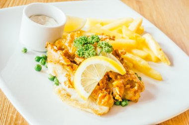 lezzetli balık ve cips