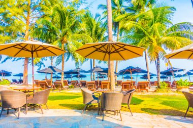 Güzel tropikal plaj ve deniz