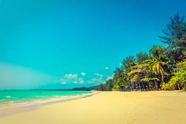 Hermosa playa tropical y el mar — Foto de Stock