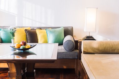 Güzel lüks yastıklar kanepe dekorasyon