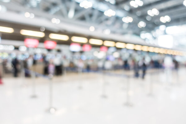 blur airport interior