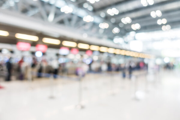 размытие интерьера аэропорта
