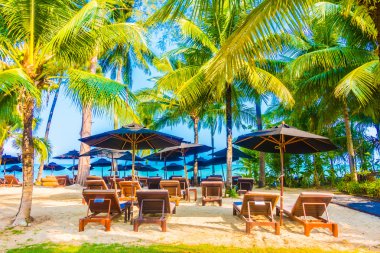 Güzel tropikal plaj ve deniz