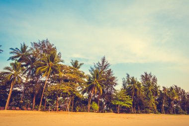 Güzel tropikal plaj ve deniz