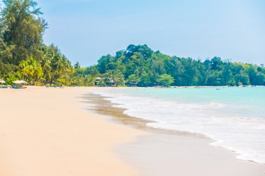 Güzel tropikal plaj ve deniz