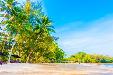 Güzel tropikal plaj ve deniz