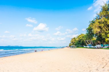 Güzel tropikal plaj ve deniz