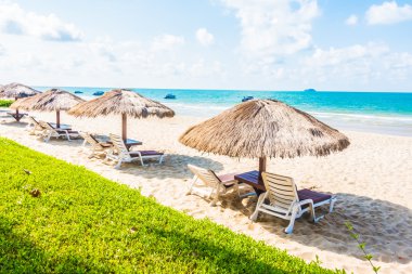 Güzel tropikal plaj ve deniz