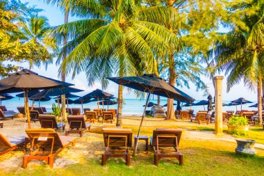 Güzel tropikal plaj ve deniz