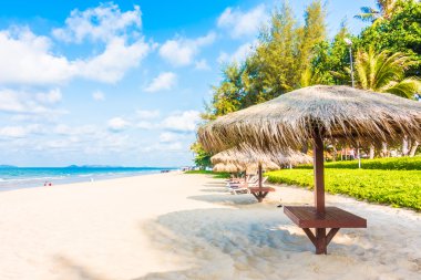 Güzel tropikal plaj ve deniz