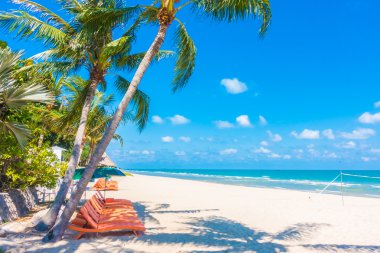 Güzel tropikal plaj ve deniz