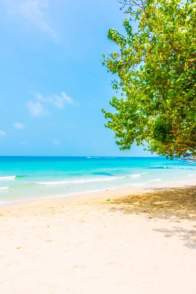 Hermosa playa tropical y paisaje marino —  Fotos de Stock