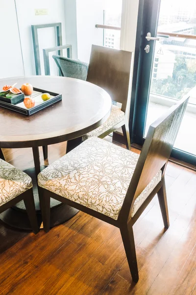 Empty table and chair — Stock Photo, Image