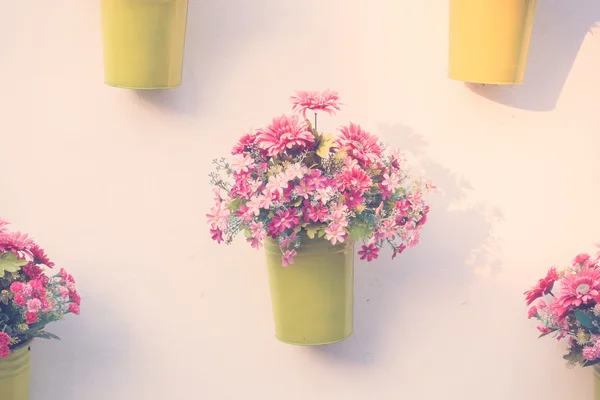 Vaso decoração de flores — Fotografia de Stock