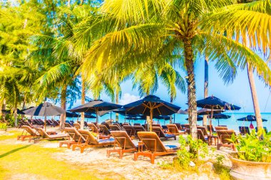 Güzel tropikal plaj ve deniz