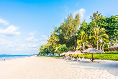 Güzel tropikal plaj ve deniz