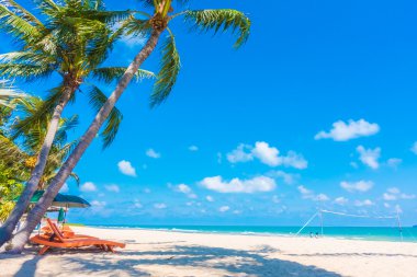 Güzel tropikal plaj ve deniz