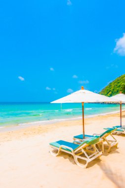 güzel tropikal plaj ve deniz manzara