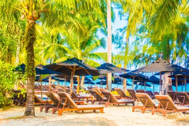 Güzel tropikal plaj ve deniz