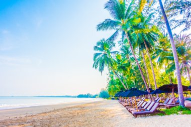 Güzel tropikal plaj ve deniz