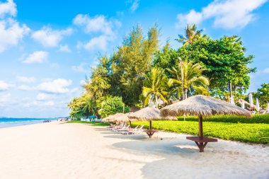 Güzel tropikal plaj ve deniz