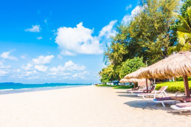 Güzel tropikal plaj ve deniz