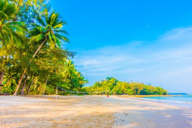 Güzel tropikal plaj ve deniz