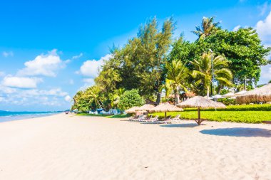 Güzel tropikal plaj ve deniz