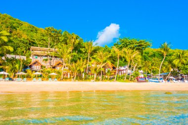 güzel tropikal plaj ve deniz manzara