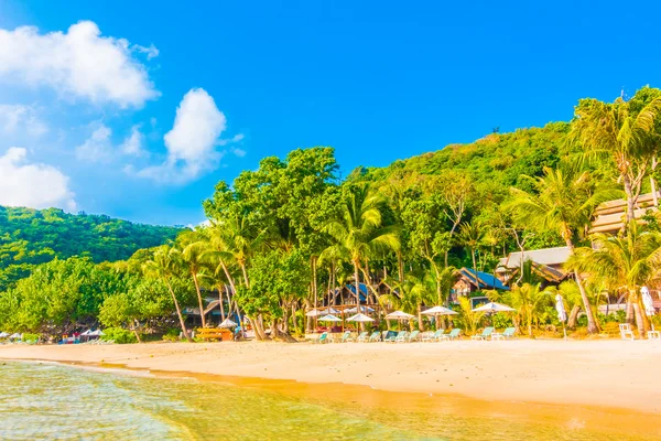 güzel tropikal plaj ve deniz manzara