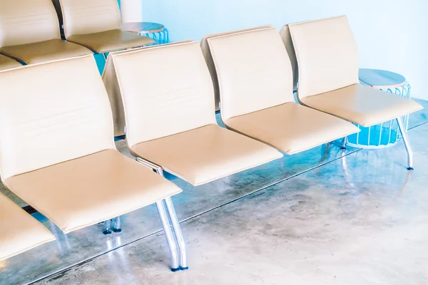 Empty chair decoration interior of hotel lobby — Stock Photo, Image