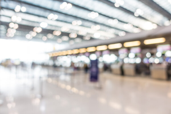 blur airport interior