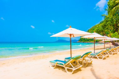 güzel tropikal plaj ve deniz manzara