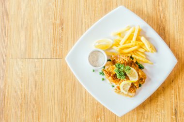 lezzetli balık ve cips