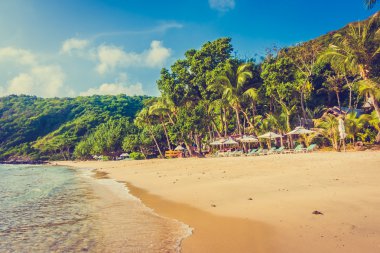 Güzel tropikal plaj ve deniz