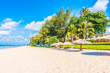 Güzel tropikal plaj ve deniz