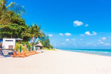 Güzel tropikal plaj ve deniz