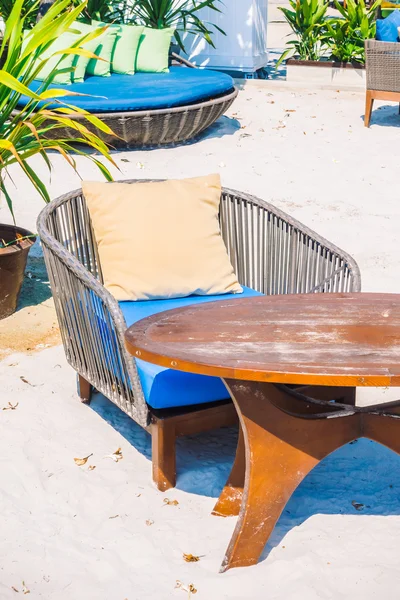 Outdoot patio with pillows on sofa — Stock Photo, Image