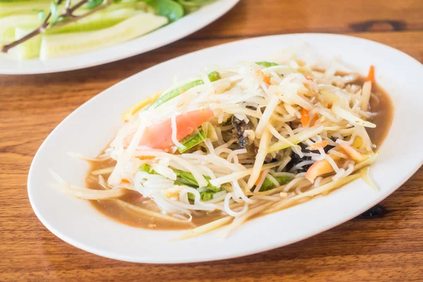 Spicy papaya salad — Stock Photo, Image