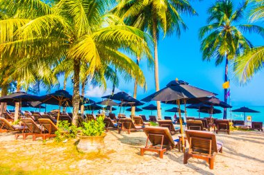 Güzel tropikal plaj ve deniz