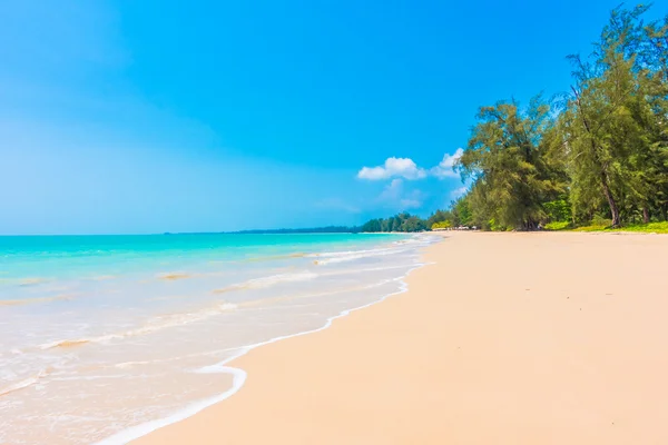 Hermosa playa tropical y el mar — Foto de Stock