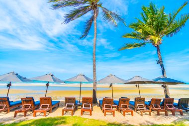 Güzel tropikal plaj ve deniz