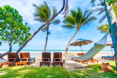 Güzel tropikal plaj ve deniz