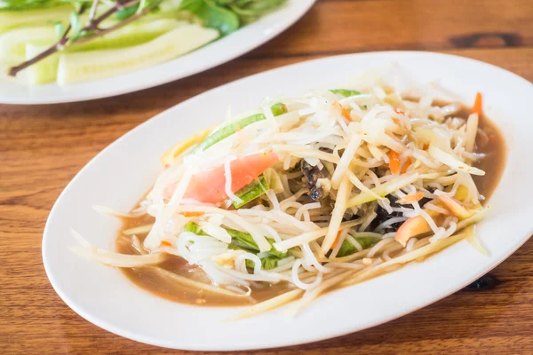 Salada de mamão picante — Fotografia de Stock