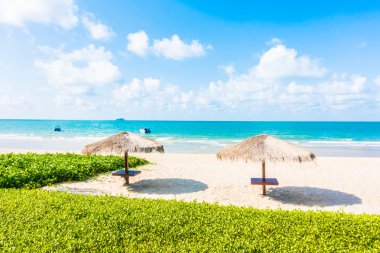 Güzel tropikal plaj ve deniz