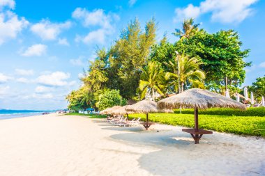 Güzel tropikal plaj ve deniz