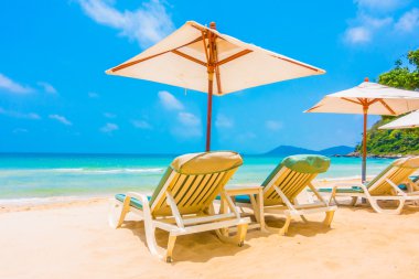 Güzel tropikal plaj ve deniz