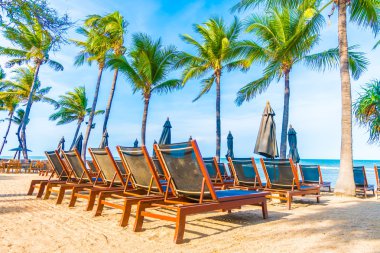 Güzel tropikal plaj ve deniz