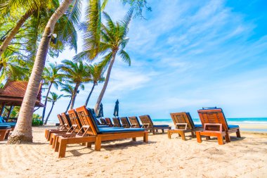 Güzel tropikal plaj ve deniz