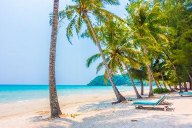 Güzel tropikal deniz ve kum plaj